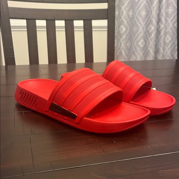 adidas Other - Adidas Racer TR Slides Sandals Shoes new red Mens Size 10